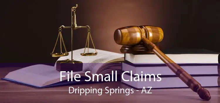 File Small Claims Dripping Springs - AZ