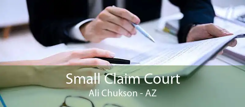 Small Claim Court Ali Chukson - AZ