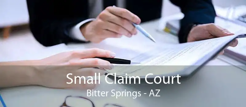 Small Claim Court Bitter Springs - AZ