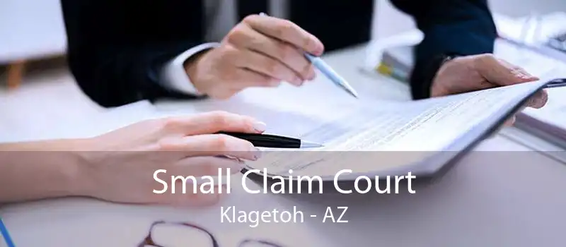 Small Claim Court Klagetoh - AZ