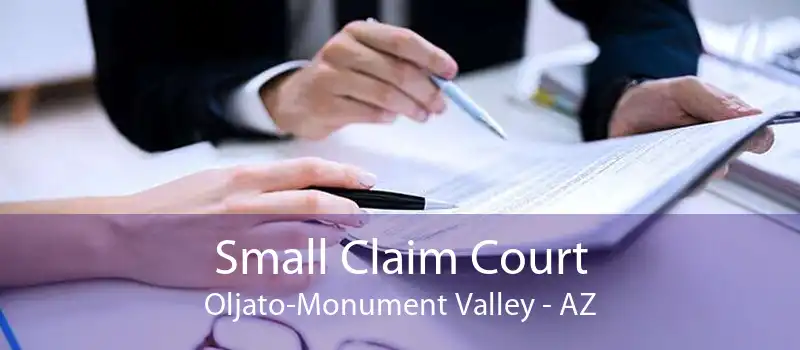 Small Claim Court Oljato-Monument Valley - AZ
