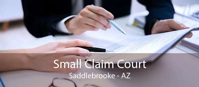 Small Claim Court Saddlebrooke - AZ