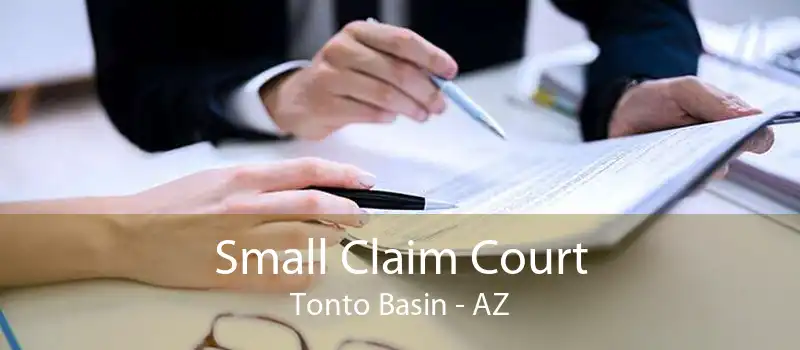 Small Claim Court Tonto Basin - AZ